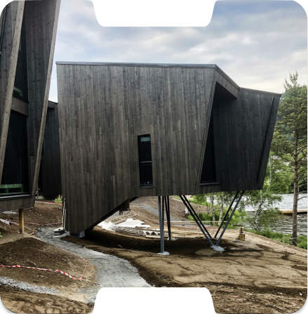 Unique hotel construction project